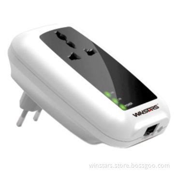 AV500 Powerline Adapter with AC Pass Through Starter Kit, Plug-and-play Function